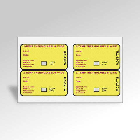 1-Temp THERMOLABEL® 170°F/77°C Wide