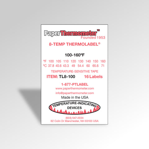 8-Temp THERMOLABEL® 100-160°F