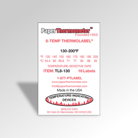 8-Temp THERMOLABEL® 130-200°F